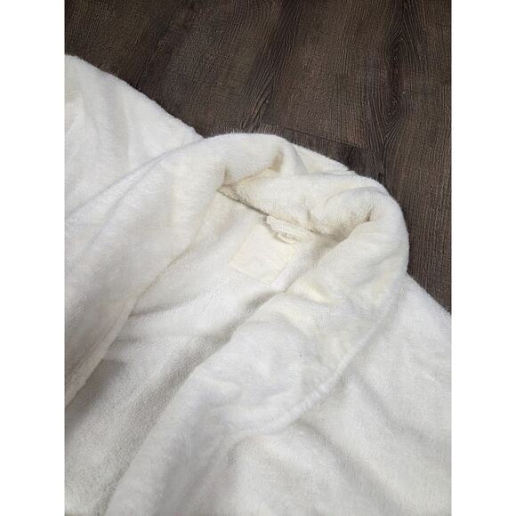 The Purists Vintage Terrycloth White Robe L/XL Made in Italy Super Thick Plush - Picture 3 of 4